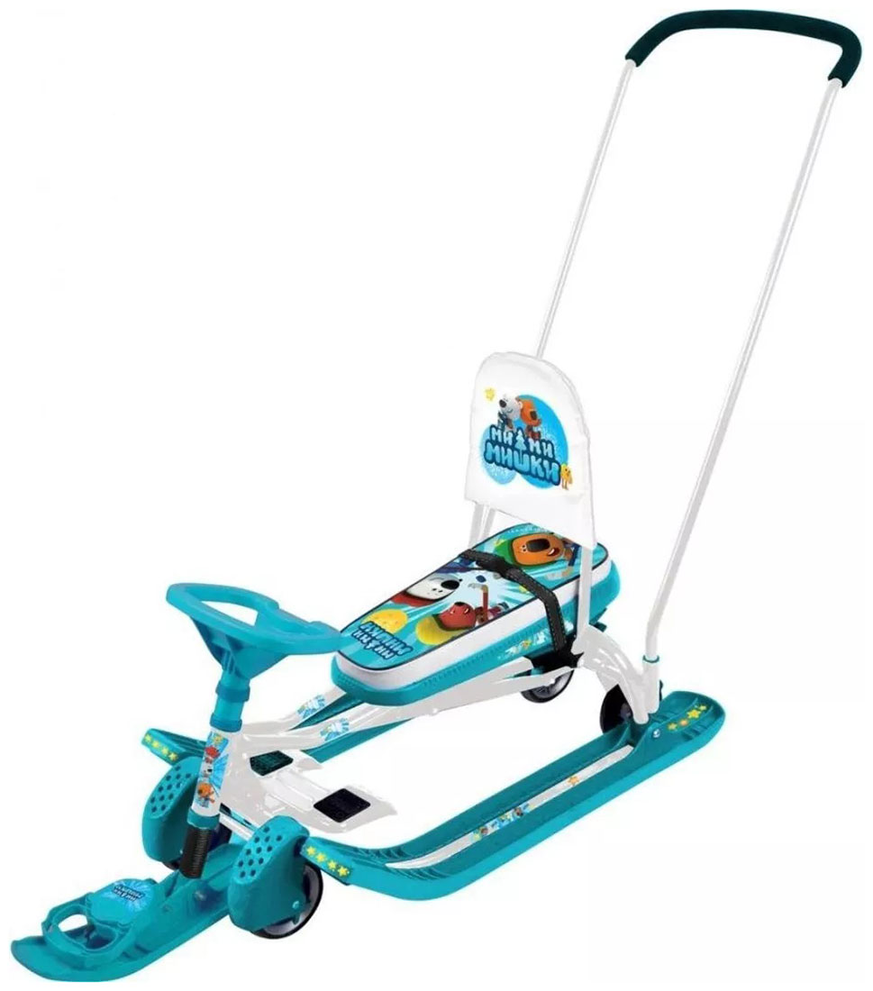 Изображение товара Снегокат Nika Тимка спорт 6 Ми-ми-мишки на бирюзовом для активного зимнего отдыха