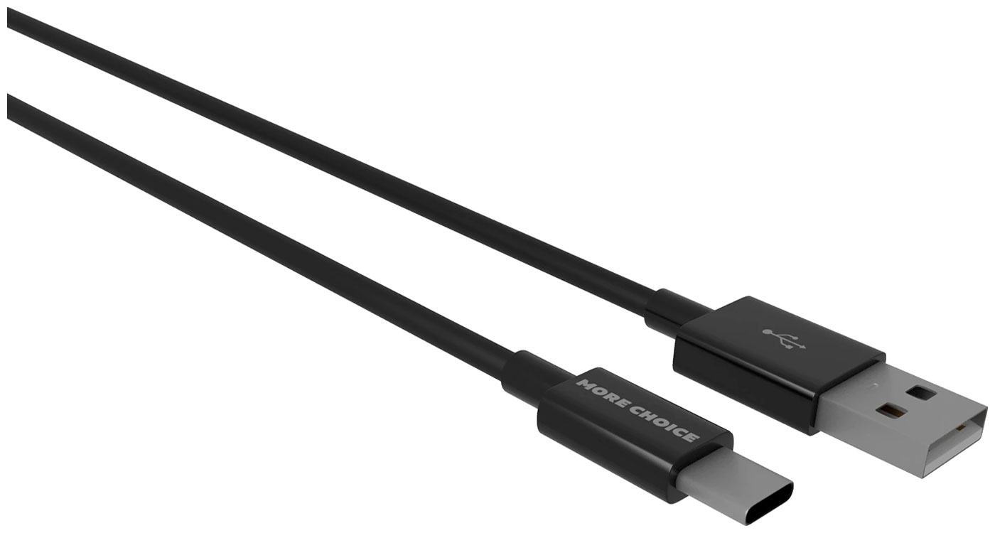 Изображение товара Дата-кабель MoreChoice USB 2.1A для Type-C K24a TPE 1м (Black) Изображение товара Дата-кабель MoreChoice USB 2.1A для Type-C K24a TPE 1м (Black)