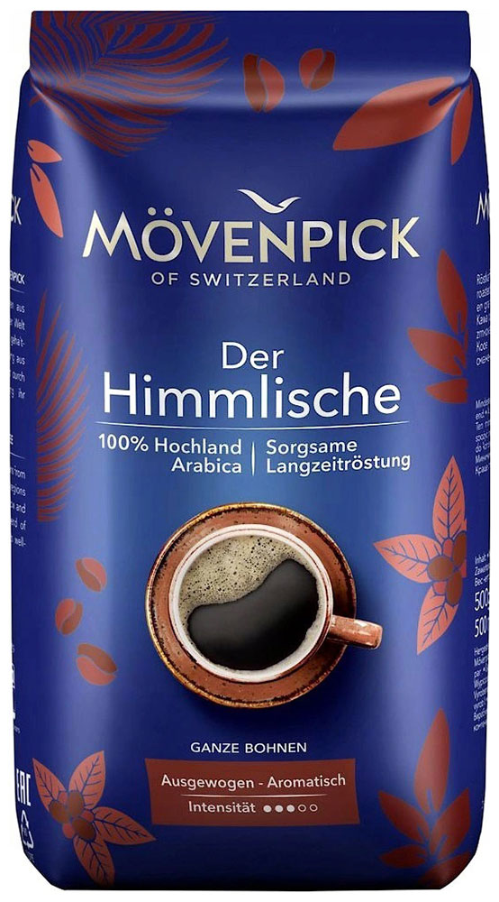 Кофе Movenpick Der Himmlische 500 г в зернах кофе молотый movenpick edle komposition 500 г