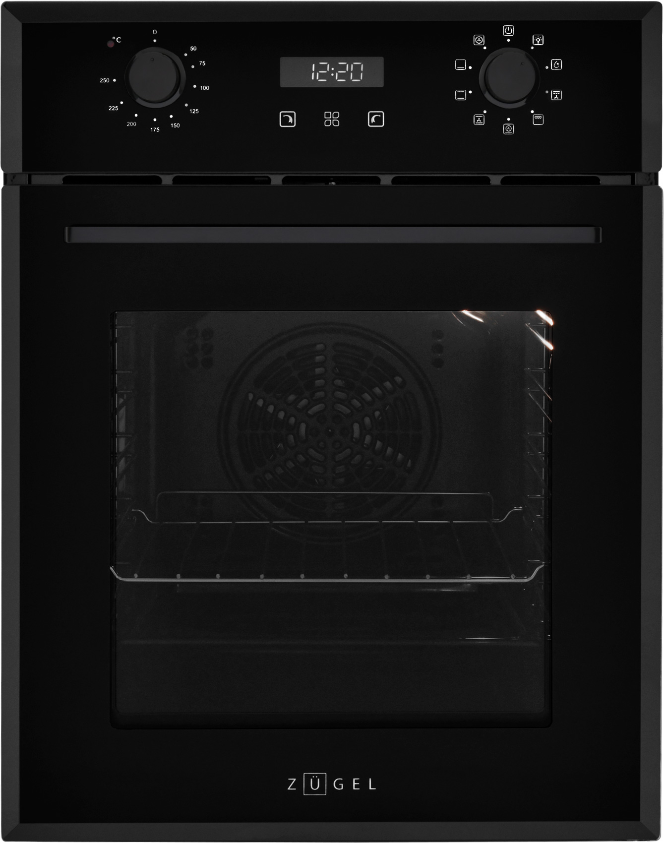 Изображение товара Электрический духовой шкаф Zugel ZOE452B черный с конвекцией и грилем