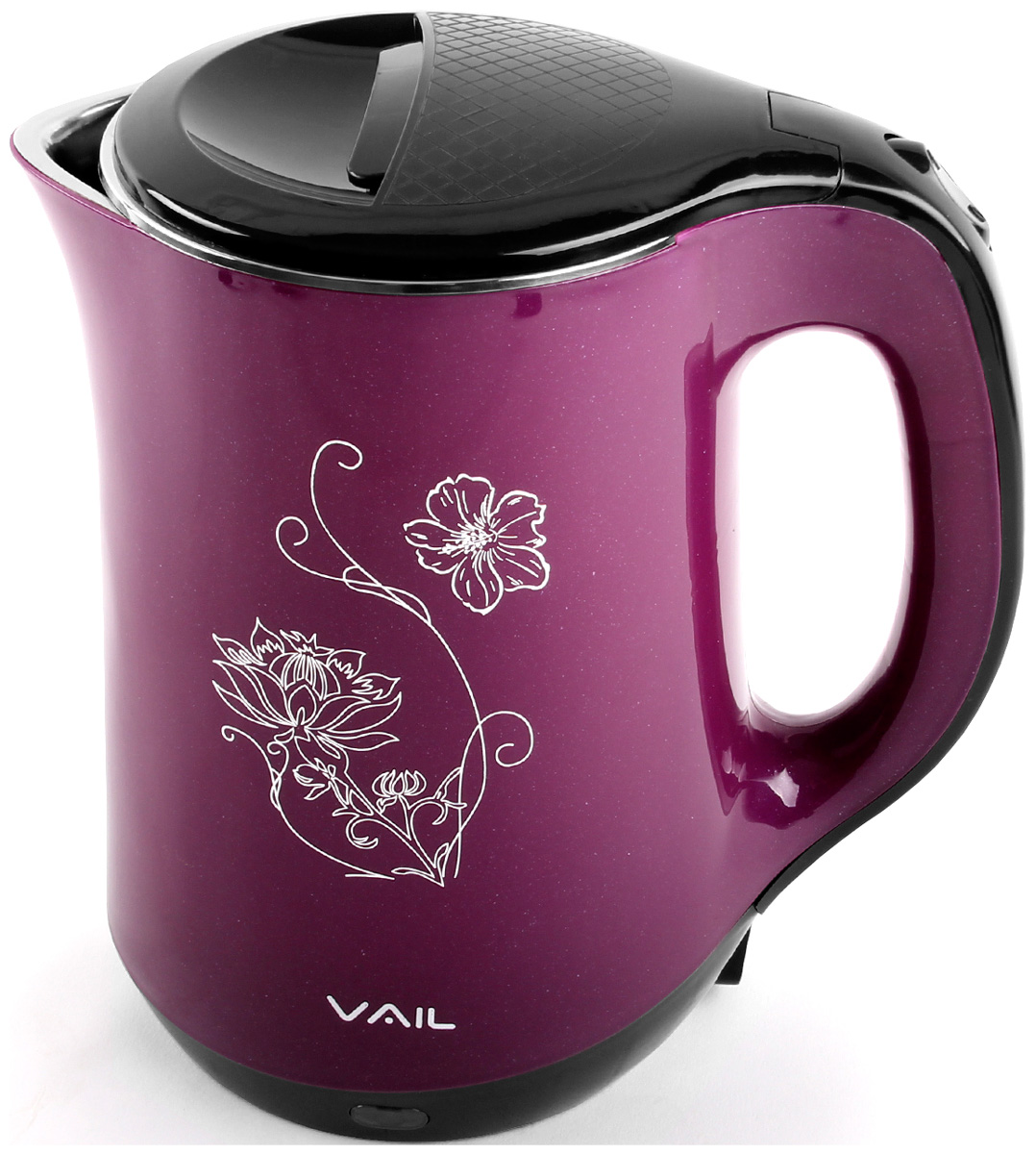 Чайник электрический Vail VL-5551 фиолетовый 1,8 л. фотографии