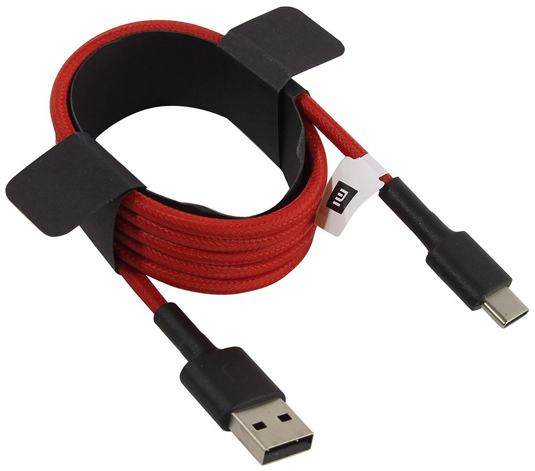 цена Кабель Xiaomi Braided USB Type-C Cable 100см Red SJX10ZM (SJV4110GL)