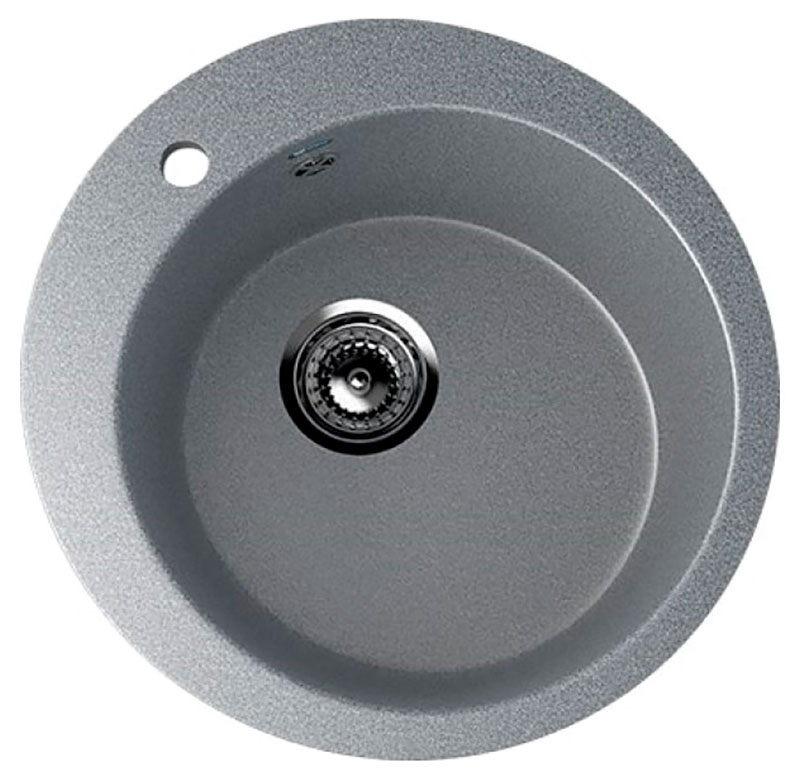 Изображение товара Кухонная мойка Ulgran U-405 темно-серый из искусственного мрамора