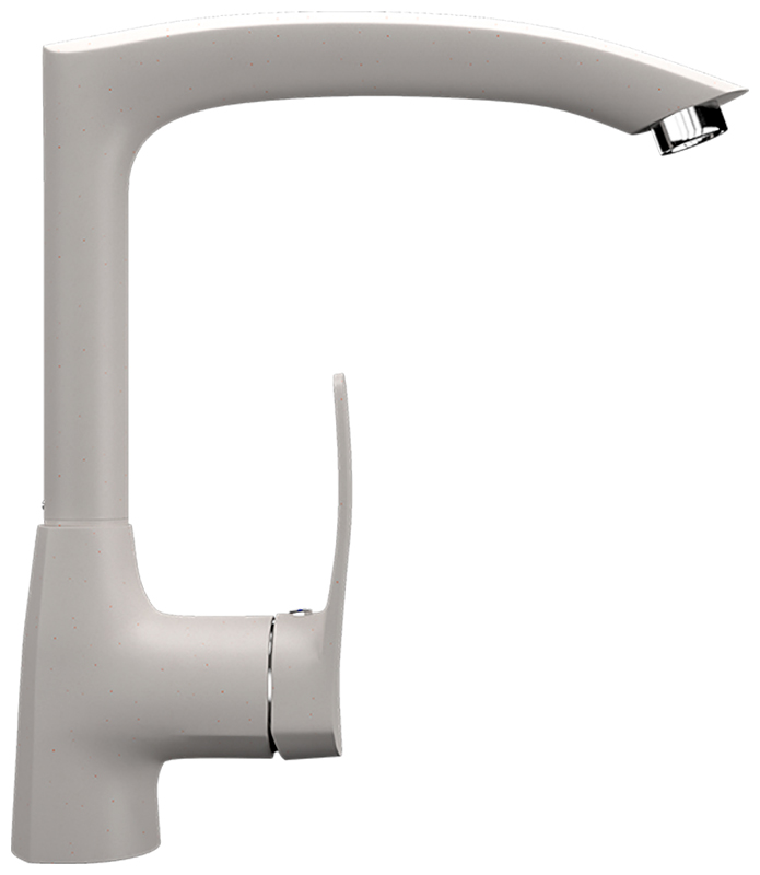 Изображение товара Смеситель для кухни Ulgran U-005 белый однорычажный с поворотным изливом