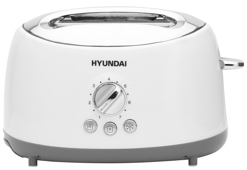 Тостер Hyundai HYT-8003 700Вт белый/серый тостер hyundai hyt 8003 700вт белый серый