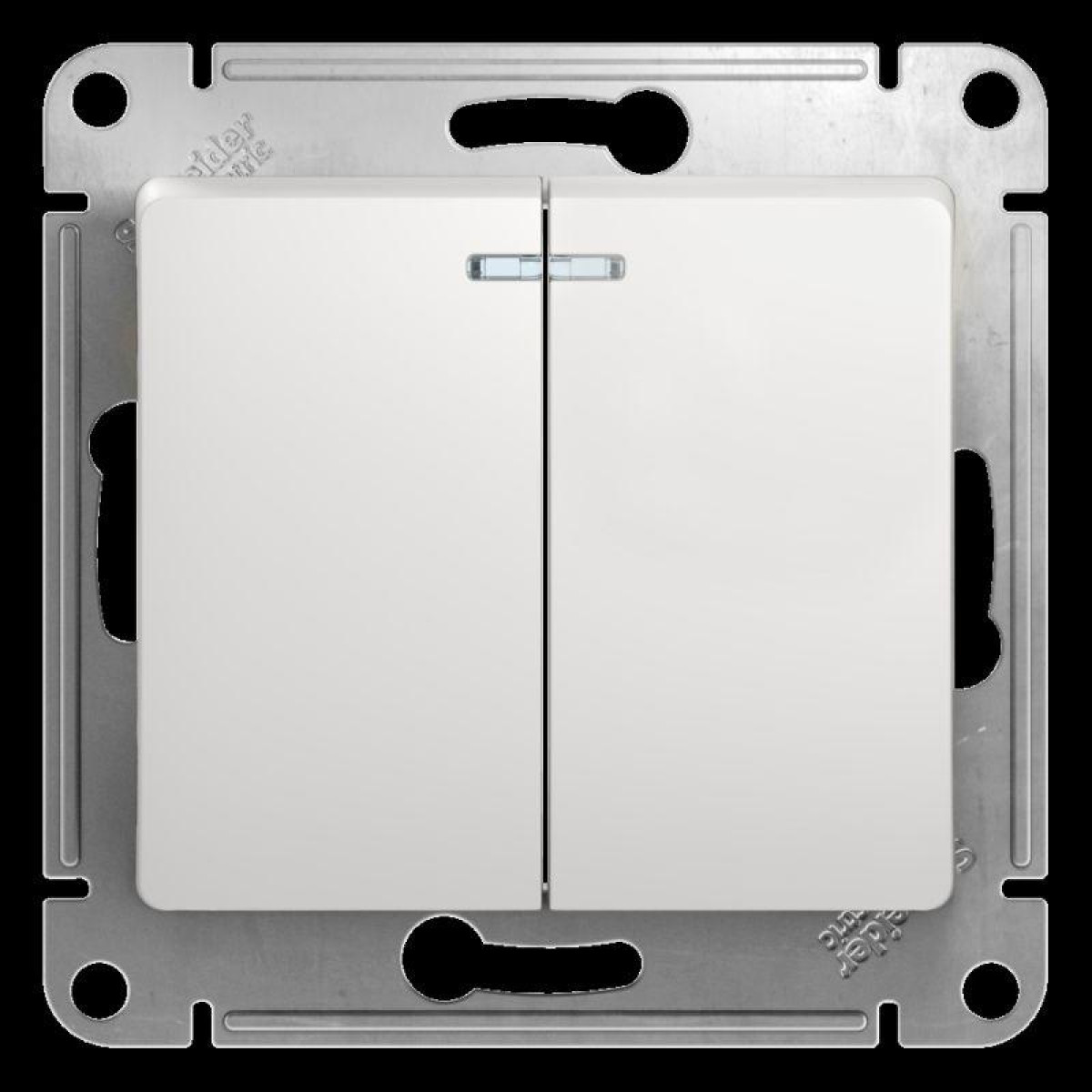 Изображение товара Выключатель 2-кл. Glossa 10А IP20 с подсветкой от Systeme Electric