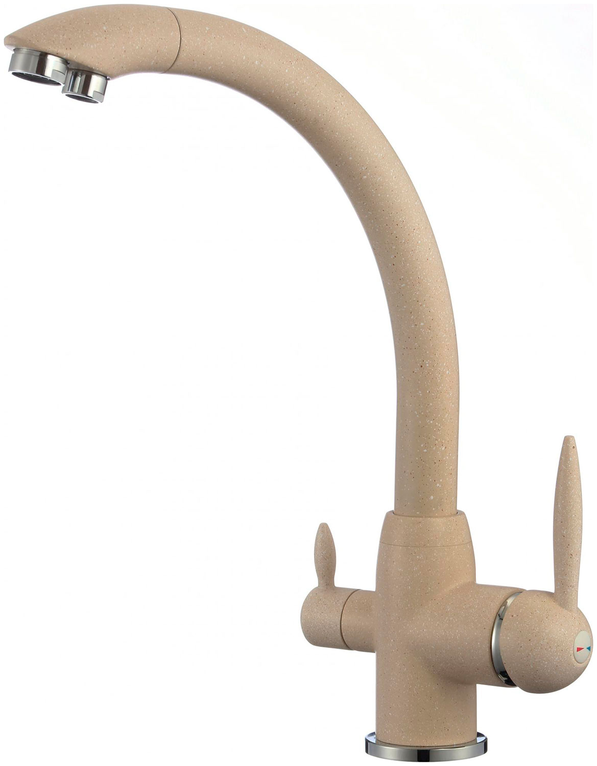 

Смеситель для кухонной мойки с фильтром питьевой воды Savol S-L1699S, Песочный