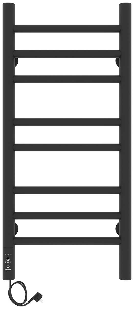 Изображение товара Полотенцесушитель электрический Laris Лаванда ЧКЧ П8 300х700, черный муар, левое подключение (73207624)