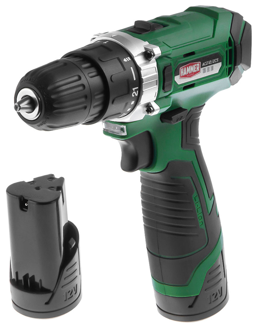 

Дрель-шуруповерт аккумуляторная Hammer ACD12/2CS, 12 В, 2x1.5 Ач, LiION, 10 мм, 0-350/0-1400 об/мин, 26 Нм, в кейсе
