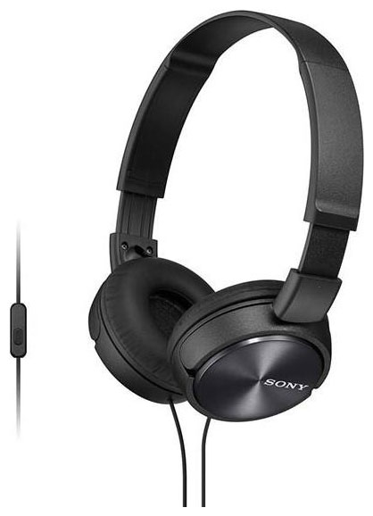 Изображение товара Накладные наушники Sony MDR-ZX 310 APB с микрофоном и проводом 3.5 мм