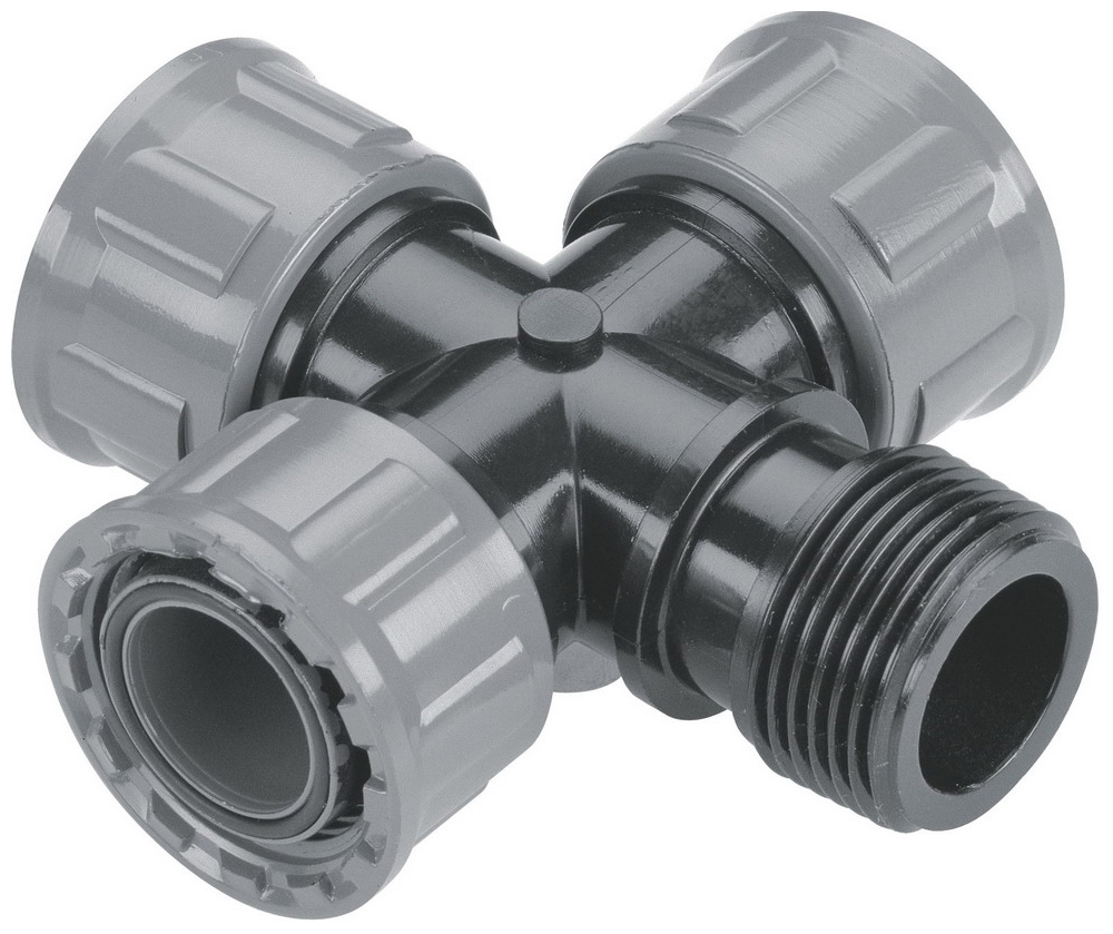 Изображение товара Соединитель Gardena PRO 02750-20 для 4 клапанов 1 дюйм Италия Изображение товара Соединитель Gardena PRO 02750-20 для 4 клапанов 1 дюйм Италия
