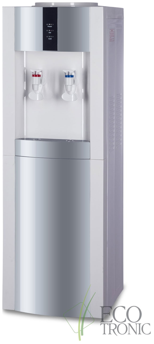 Изображение товара Кулер Ecotronic Экочип V21-L (белый/серебристый) нагрев 500 Вт, охлаждение 90 Вт