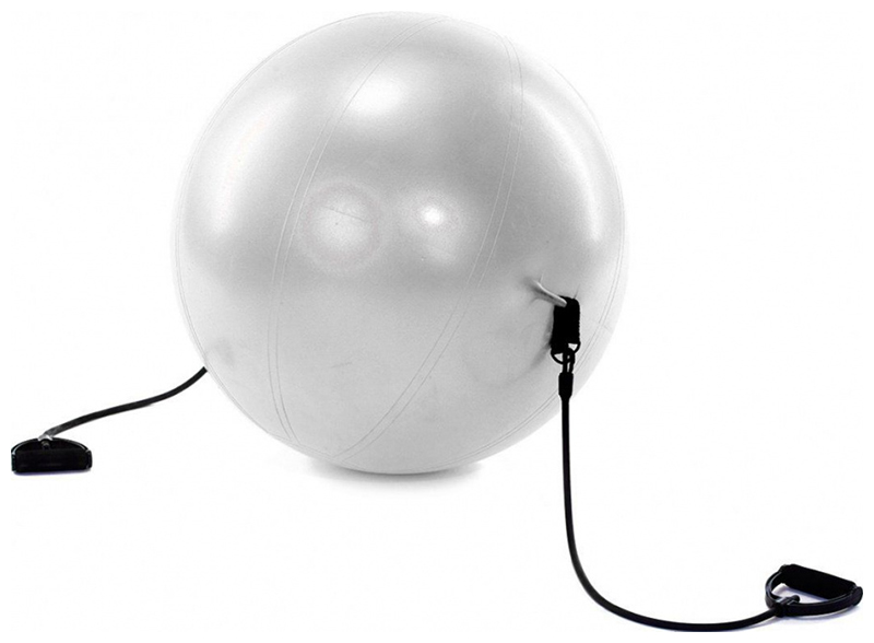 Мяч для фитнеса Bradex ФИТБОЛ-65 с эспандерами SF 0216 цена и фото