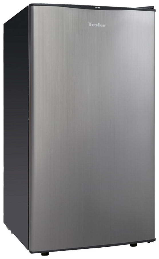 Однокамерный холодильник TESLER RC-95 GRAPHITE холодильник tesler rc 95 champagne однокамерный класс а 90 л цвет шапмань