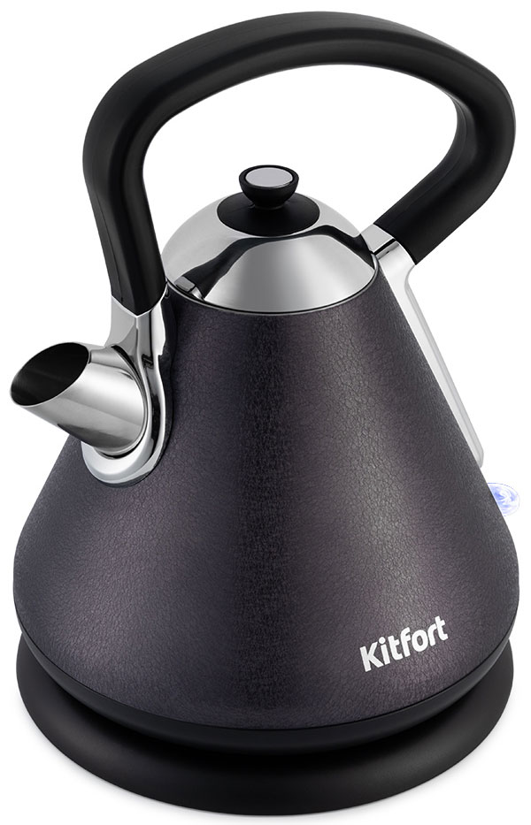 Изображение товара Чайник электрический Kitfort KT-697-1, чёрная кожа