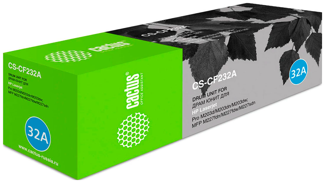 Изображение товара Фотобарабан Cactus CS-CF232A для HP LJ M203dn Pro/M203dw Pro/M206dn Ultra/M227, ресурс 23000 страниц
