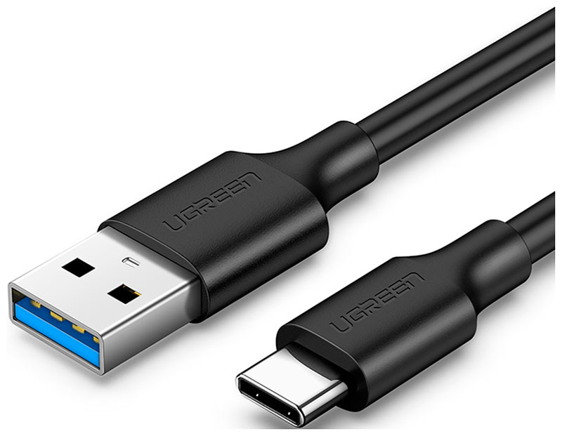 Изображение товара Кабель для зарядки и передачи данных Ugreen USB-C Male - USB 3.0 A, 3A, 1 м (20882) черный