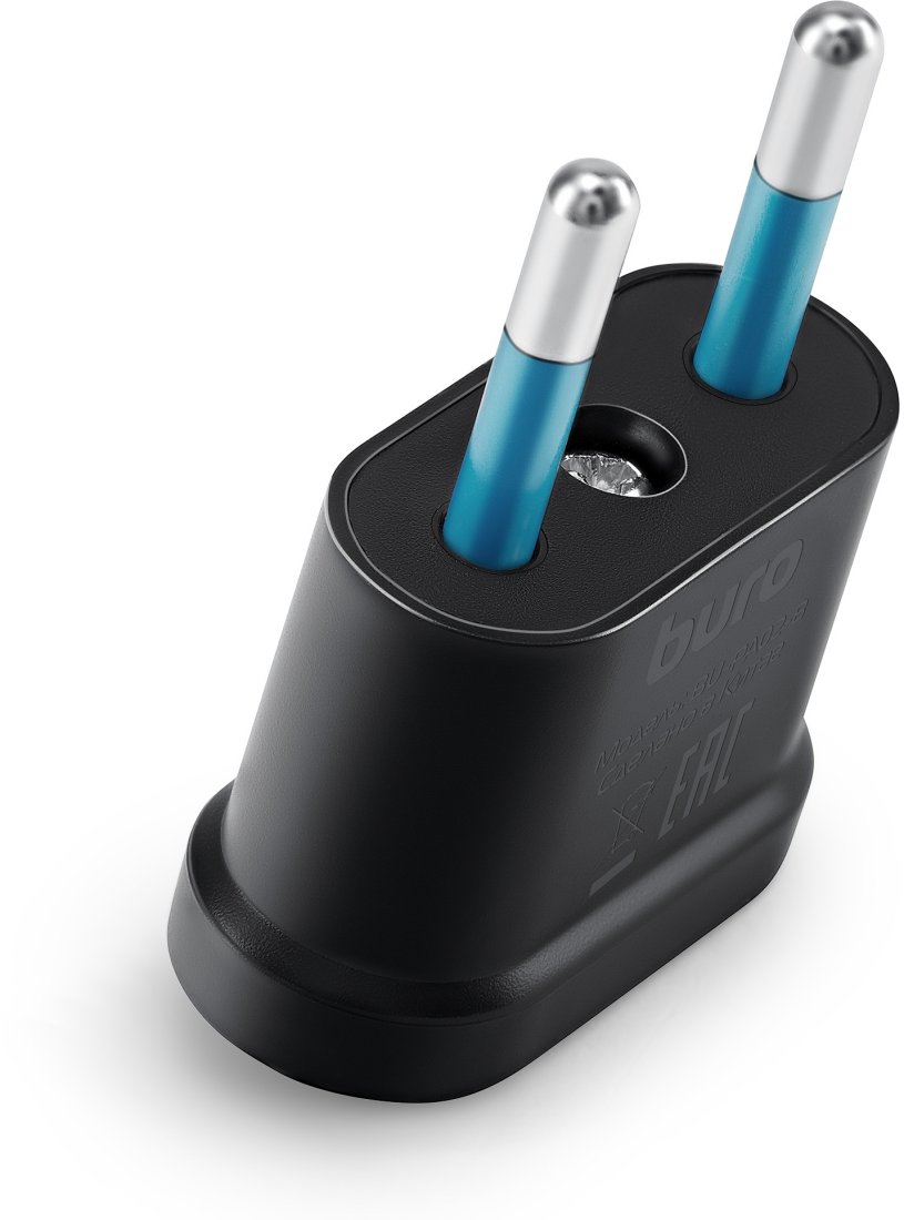 Изображение товара Удлинитель разветвитель сетевой фильтр Buro BU-PA02-B черный 1 розетка