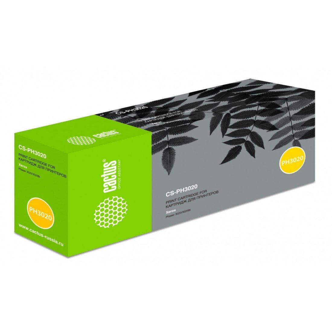 Изображение товара Тонер для принтера Xerox Phaser 3020 черный 60г Cactus CS-RK-106R02773
