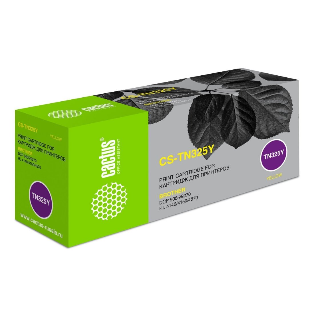 Изображение товара Картридж лазерный Cactus CS-TN325Y TN-325Y желтый (3500стр.) для Brother DCP-9055/9270/HL-4140/4150/4570