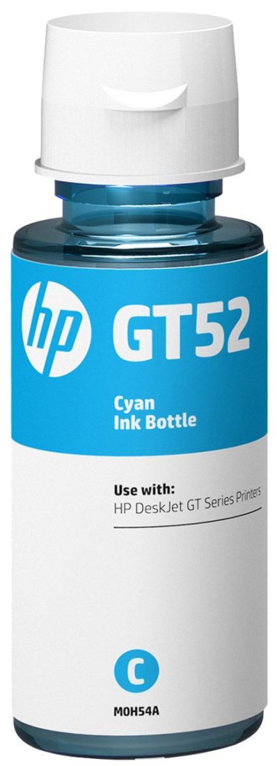 Изображение товара Картридж струйный HP GT52 M0H54AE голубой (8000стр.) (70мл) для DJ GT