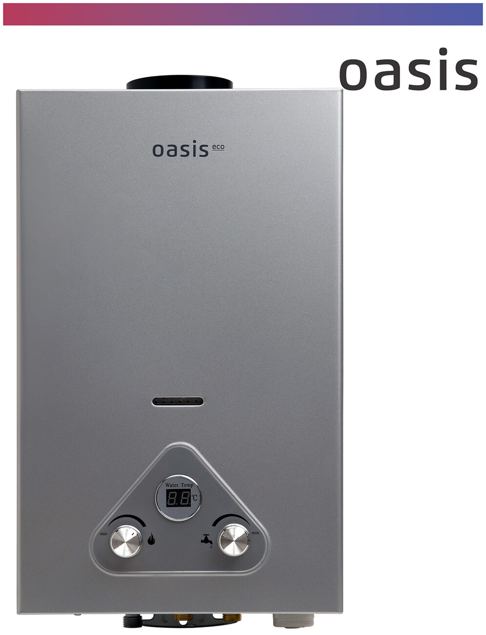 Изображение товара Водонагреватель проточный газовый Oasis Eco S -16 стальной