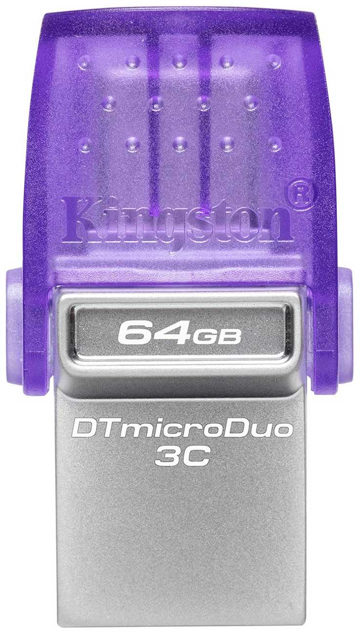 Изображение товара Флеш-накопитель Kingston DataTraveler microDuo, 3C, USB Type-C/Type-A, 64Gb (DTDUO3CG3/64GB)