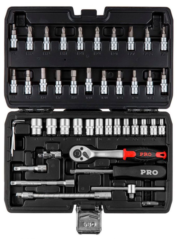 

Набор головок и бит Startul PRO-046S STUTTGART, 46 предметов, 1/4