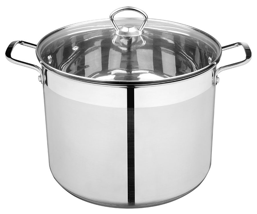 

Кастрюля Mallony CULINARIA, 10.6 л, из нержавеющей стали, с крышкой (105802), Серебристый