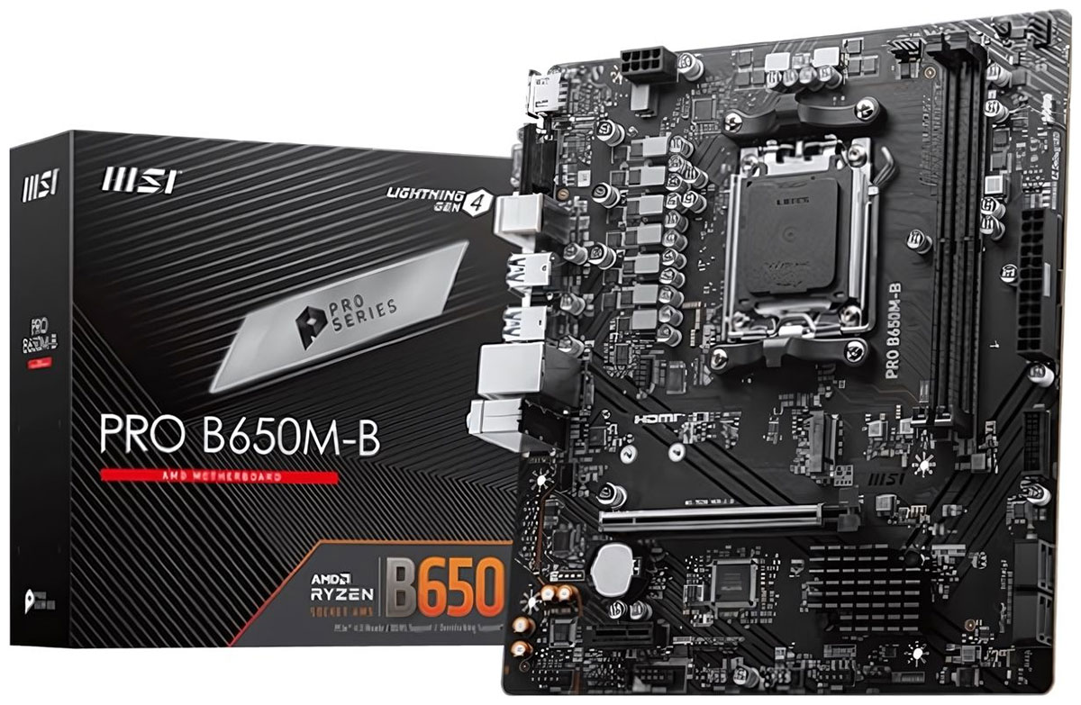 Материнская плата MSI PRO B650M-B (AM5, mATX) Материнская плата MSI PRO B650M-B (AM5, mATX)