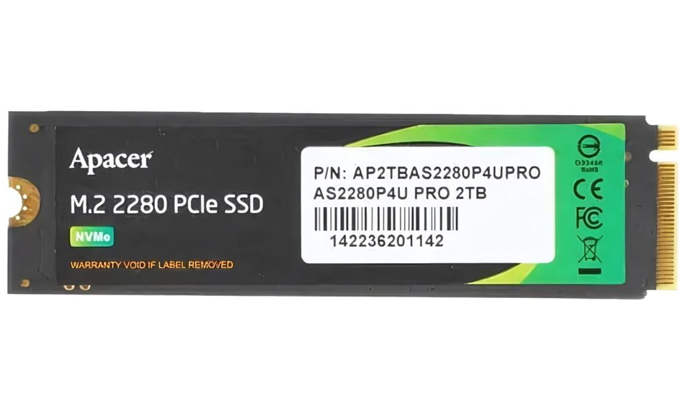 SSD накопитель Apacer M.2 AS2280P4 2048 Гб PCIe (AP2TBAS2280P4UPRO-1) SSD накопитель Apacer M.2 AS2280P4 2048 Гб PCIe (AP2TBAS2280P4UPRO-1)