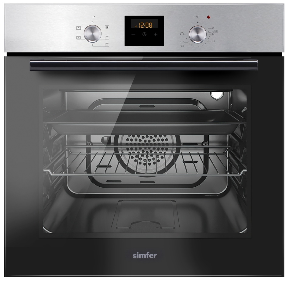 Изображение товара Электрический духовой шкаф Simfer B6EM56014 с конвекцией паровой очисткой