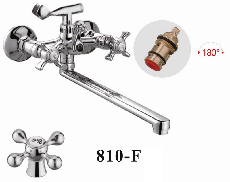 Изображение товара Смеситель для ванной комнаты D-Lin хром (D147810-F)