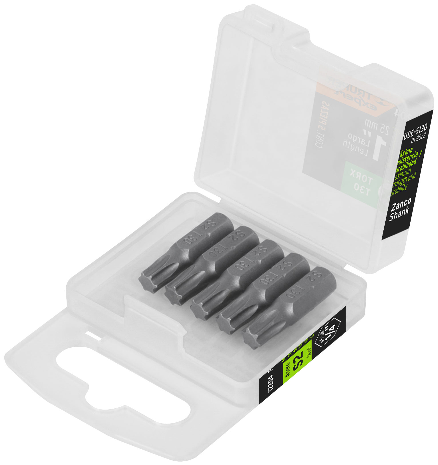 Изображение товара Набор бит Truper TORX T30 25 мм 5 шт. для гайковерта