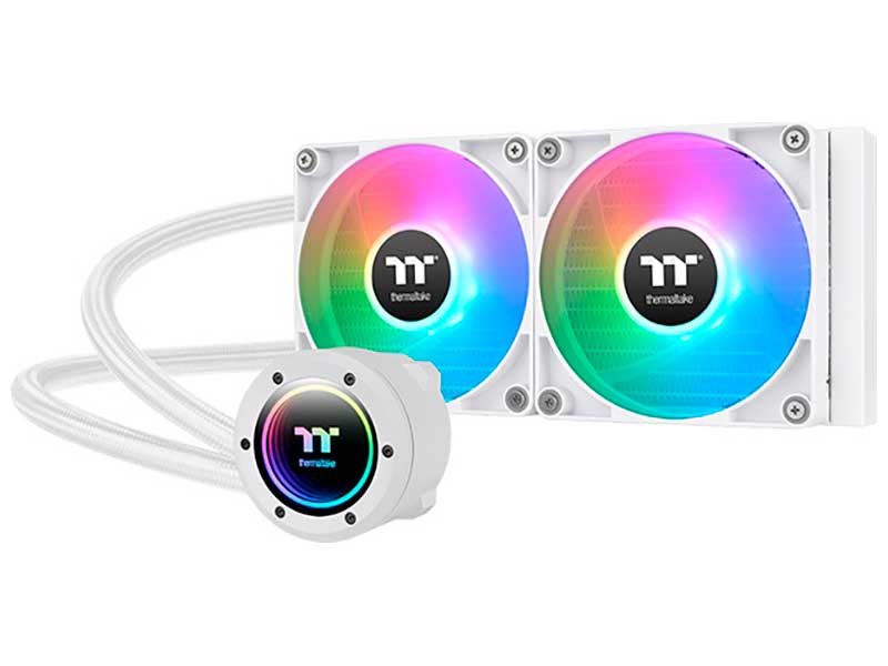 Изображение товара СЖО для процессоров Thermaltake TH240 V2 Snow ARGB с двумя вентиляторами и подсветкой