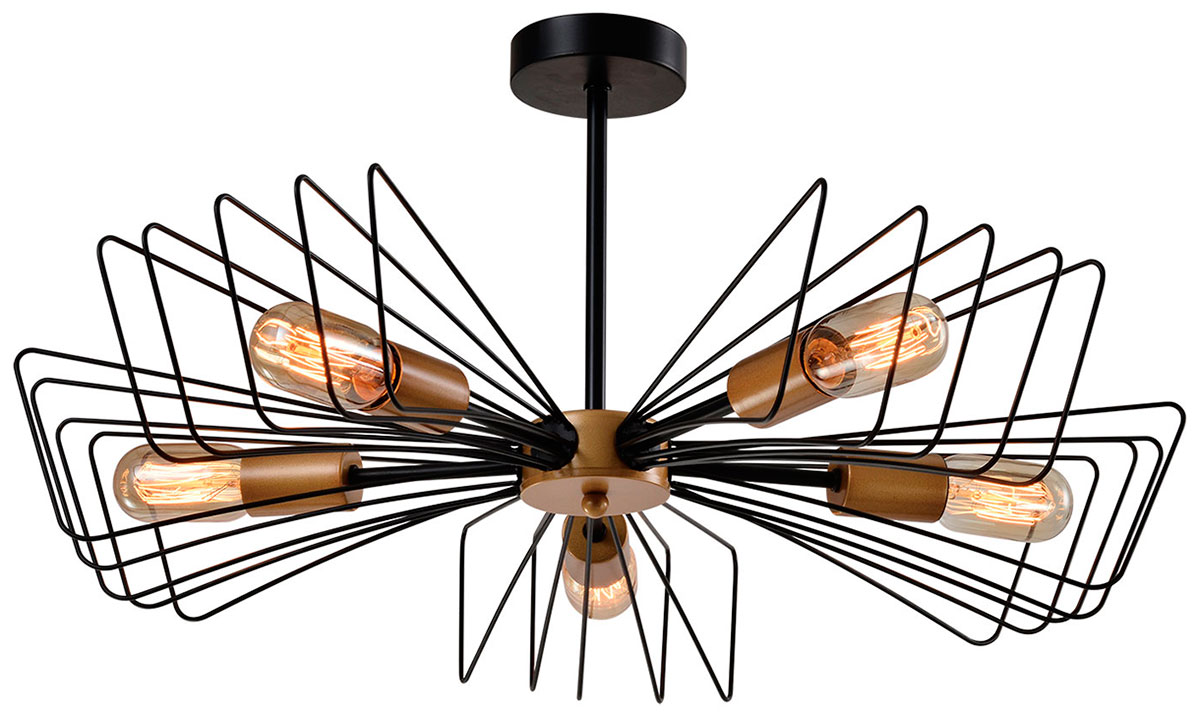 Изображение товара Люстра потолочная Lussole Loft Durham LSP-8796 стиль лофт современный дизайн