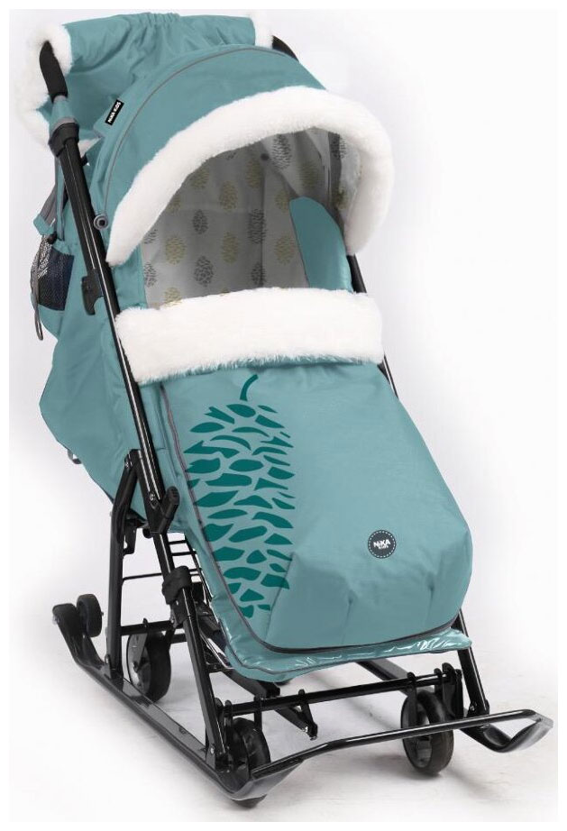 Изображение товара Коляска комбинированная Ника Ника детям 7-5К (НД7-5К) мятный с шишкой, серый каркас