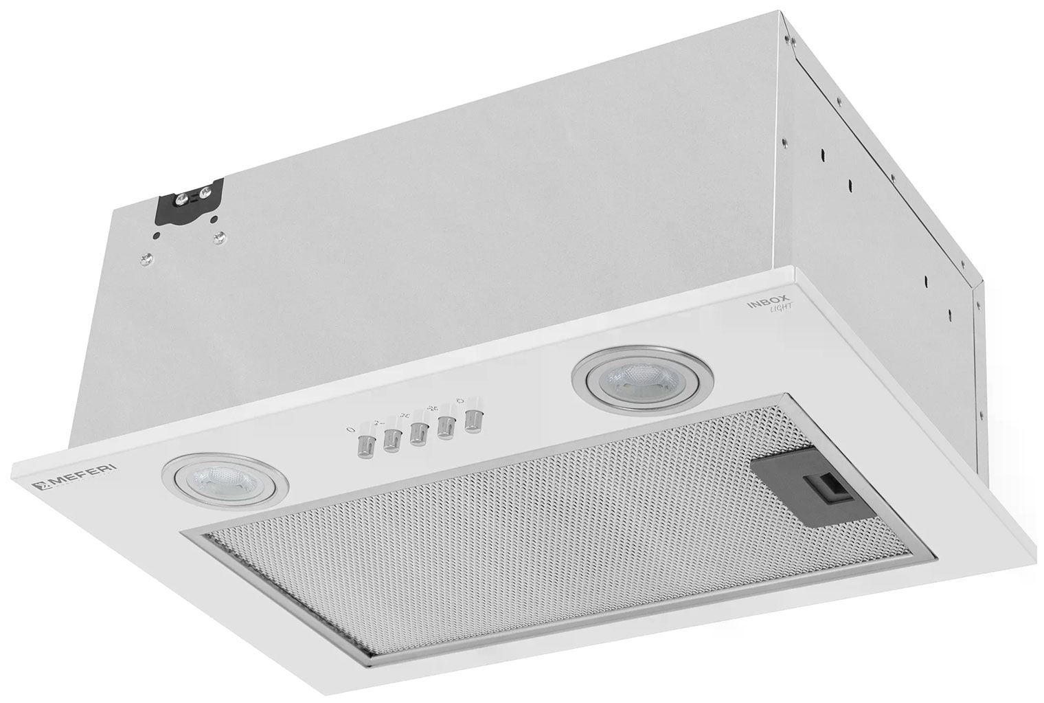 Изображение товара Вытяжка кухонная встроенная Meferi INBOX45WH LIGHT с светодиодным освещением