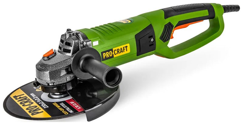 

Углошлифовальная машина (болгарка) Procraft PW 2550, 230 мм, сетевая