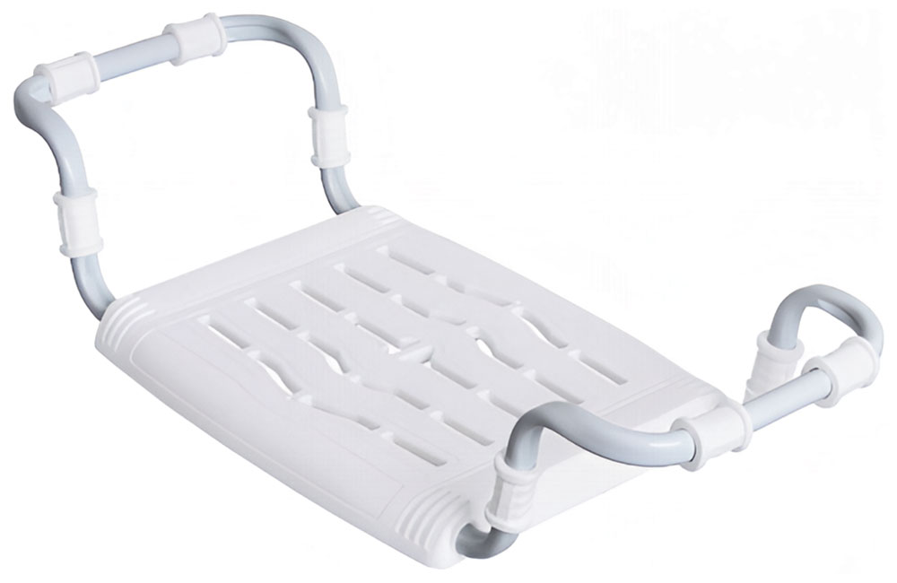 Изображение товара Сиденье в ванну Ника пластмассовое раздвижное белое 340х280 мм