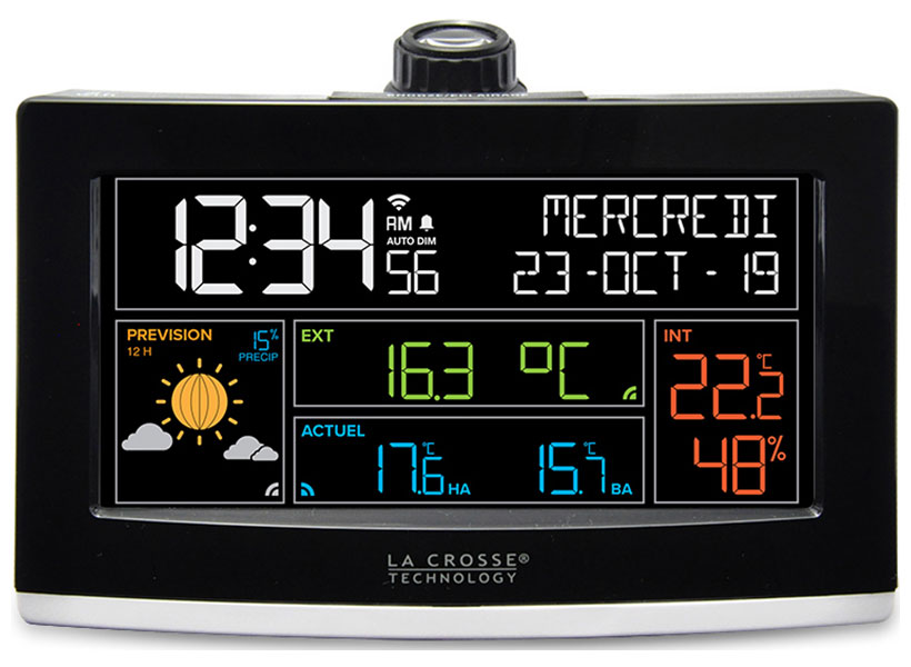 Метеостанция  LaCrosse WS6837 Black с проектором