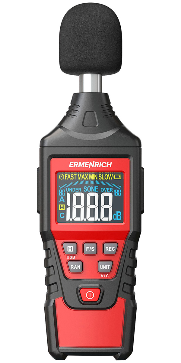 Изображение товара Цифровой шумомер Ermenrich Seek DS40 с USB и цветным дисплеем