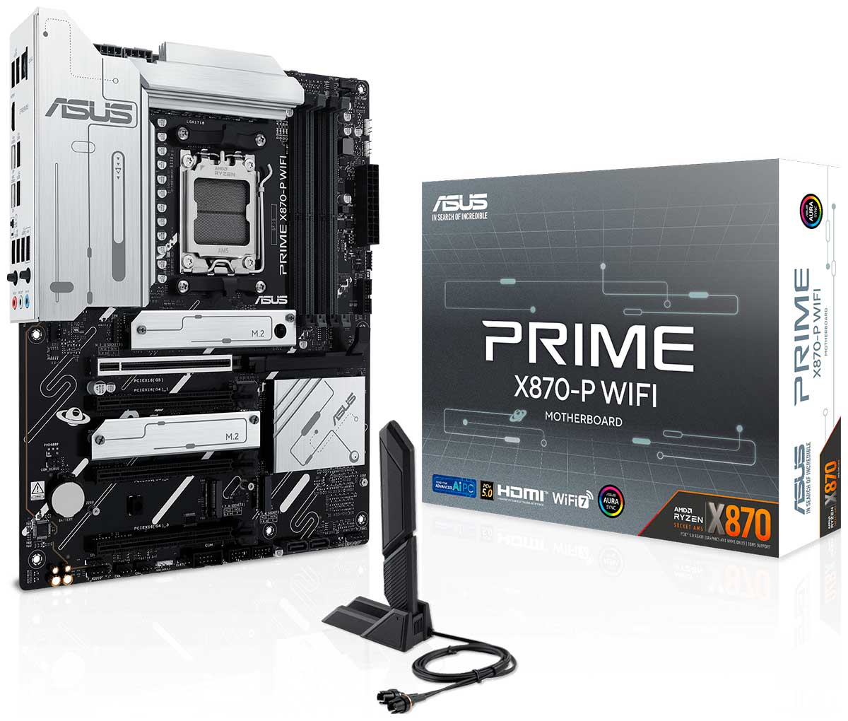 Изображение товара Материнская плата Asus PRIME X870-P WIFI AM5 ATX с DDR5 PCIe 5.0