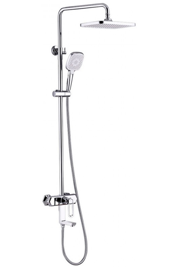 Изображение товара Душевая система Lemark с верхним душем, латунь/хром (LM3962C)