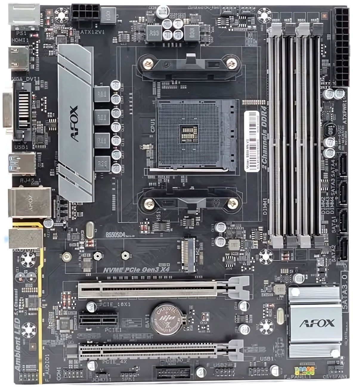 Изображение товара Материнская плата Afox B550D4-MA5-V2 (AM4, mATX)