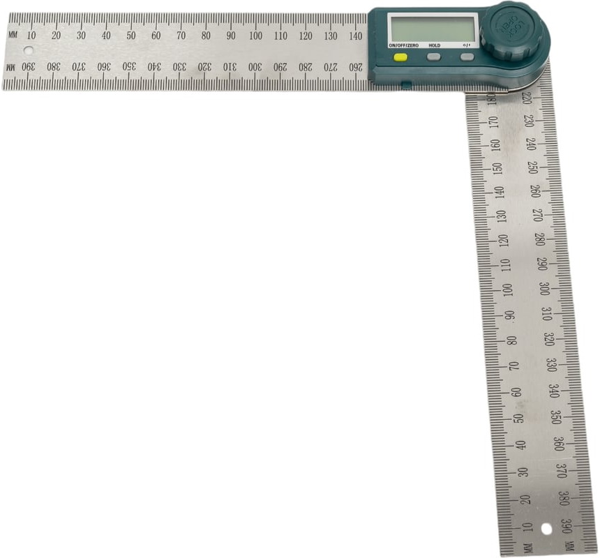 Изображение товара Угломер Fit металлический, нержавеющий, с электронным отсчетом, 200 мм (19320)