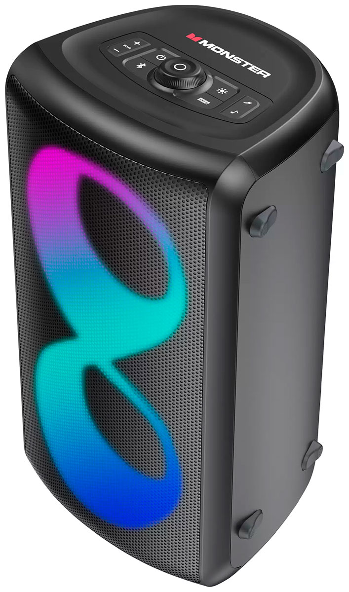 Изображение товара Портативная акустическая система Monster Cycle с RGB подсветкой 80 Вт Bluetooth IPx4
