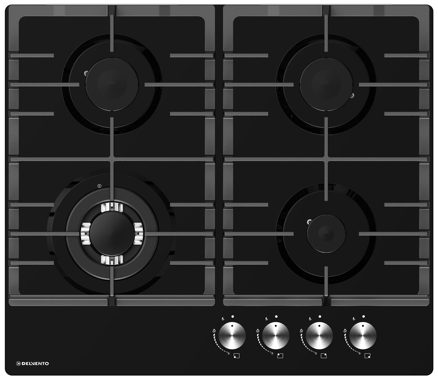 Изображение товара Газовая варочная панель Delvento V60H41S100 4 конфорки закаленное стекло Турция