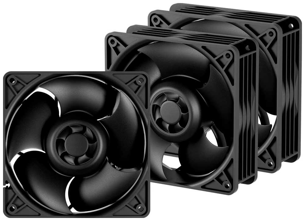 Изображение товара Вентилятор для корпуса Arctic S12038-4K 3 шт (120x120) без подсветки