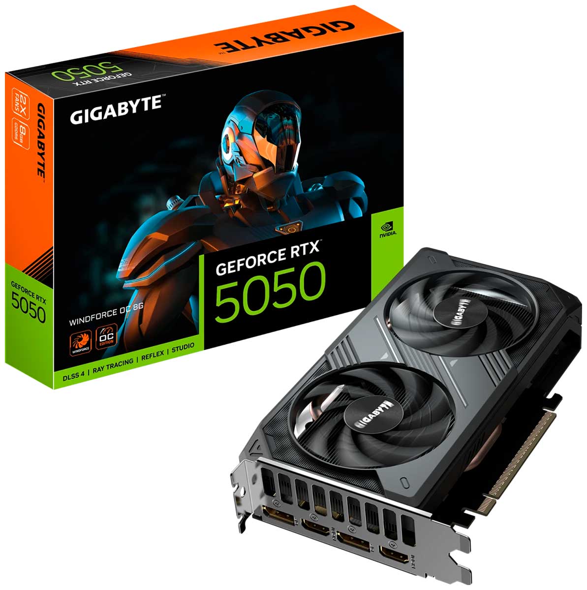 Изображение товара Видеокарта Gigabyte GeForce RTX 5050 WINDFORCE OC 8GB (GV-N5050WF2OC-8GD)